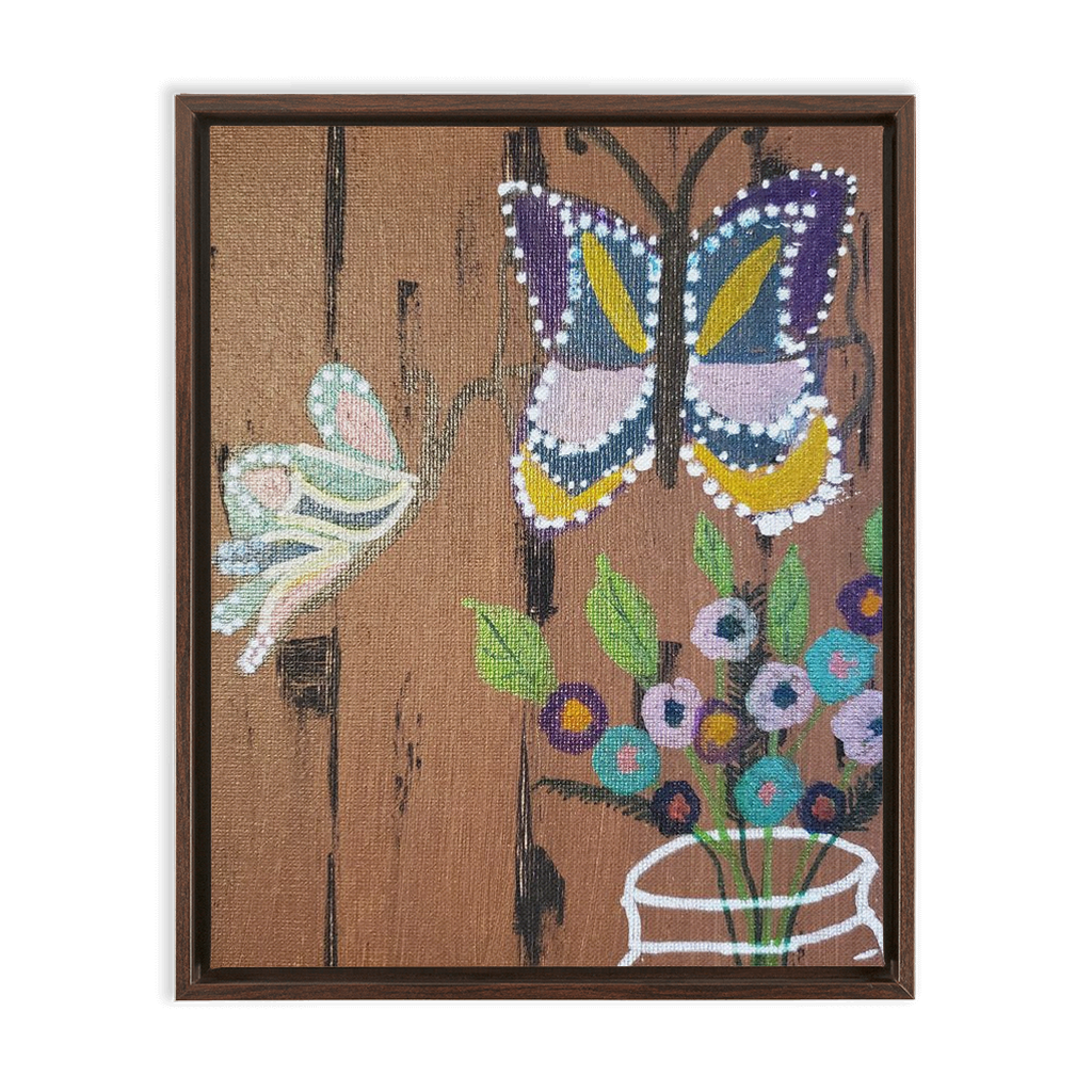 Butterflies Framed Canvas Wraps