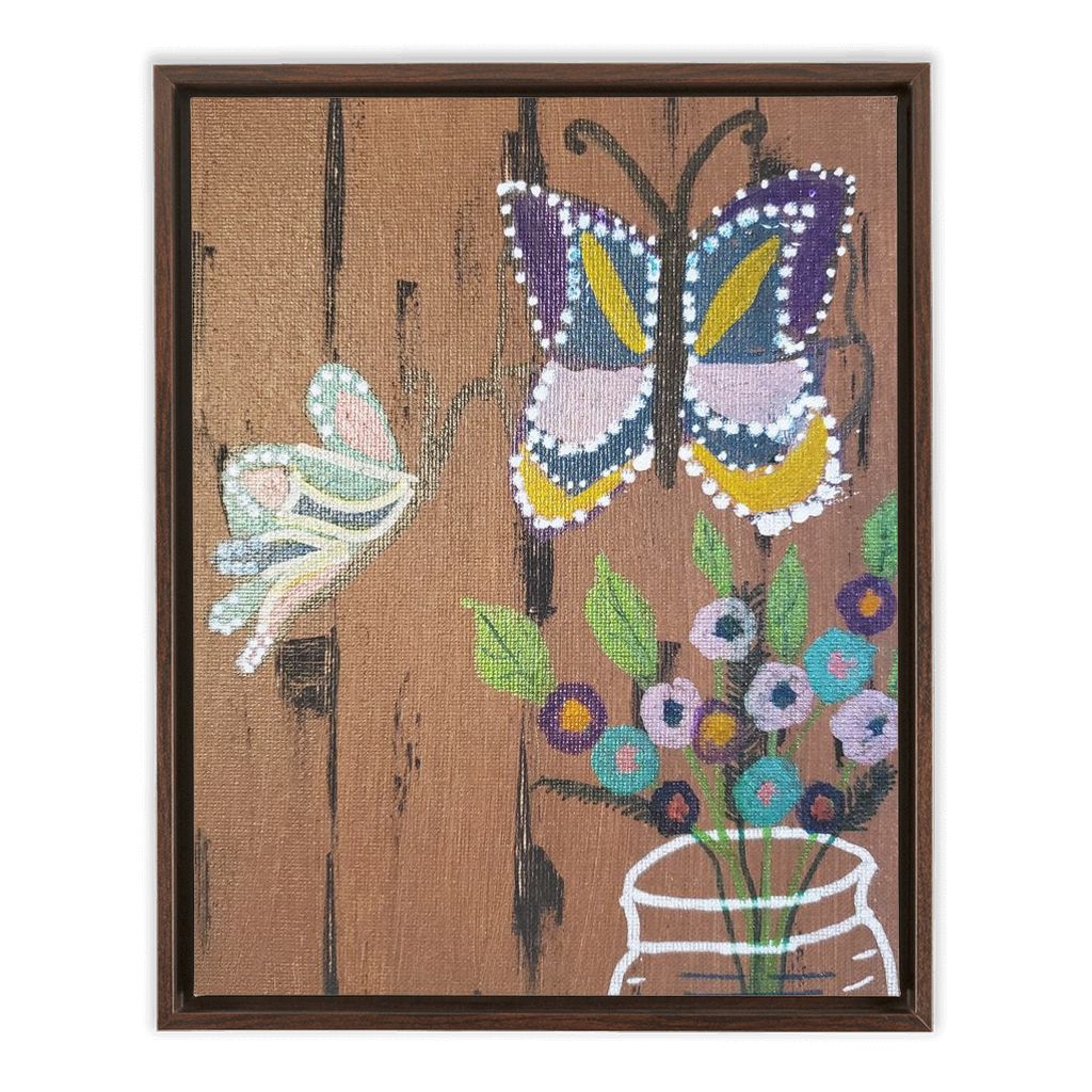 Butterflies Framed Canvas Wraps