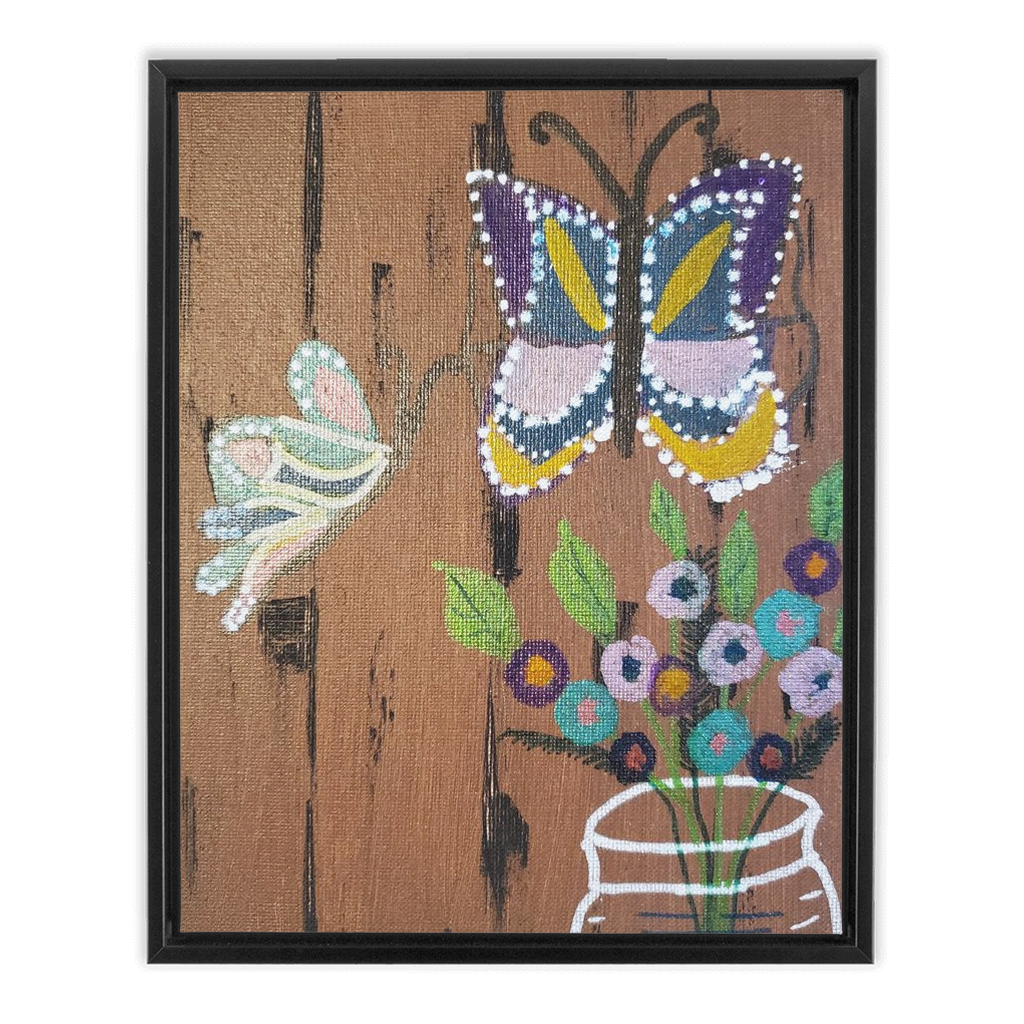 Butterflies Framed Canvas Wraps