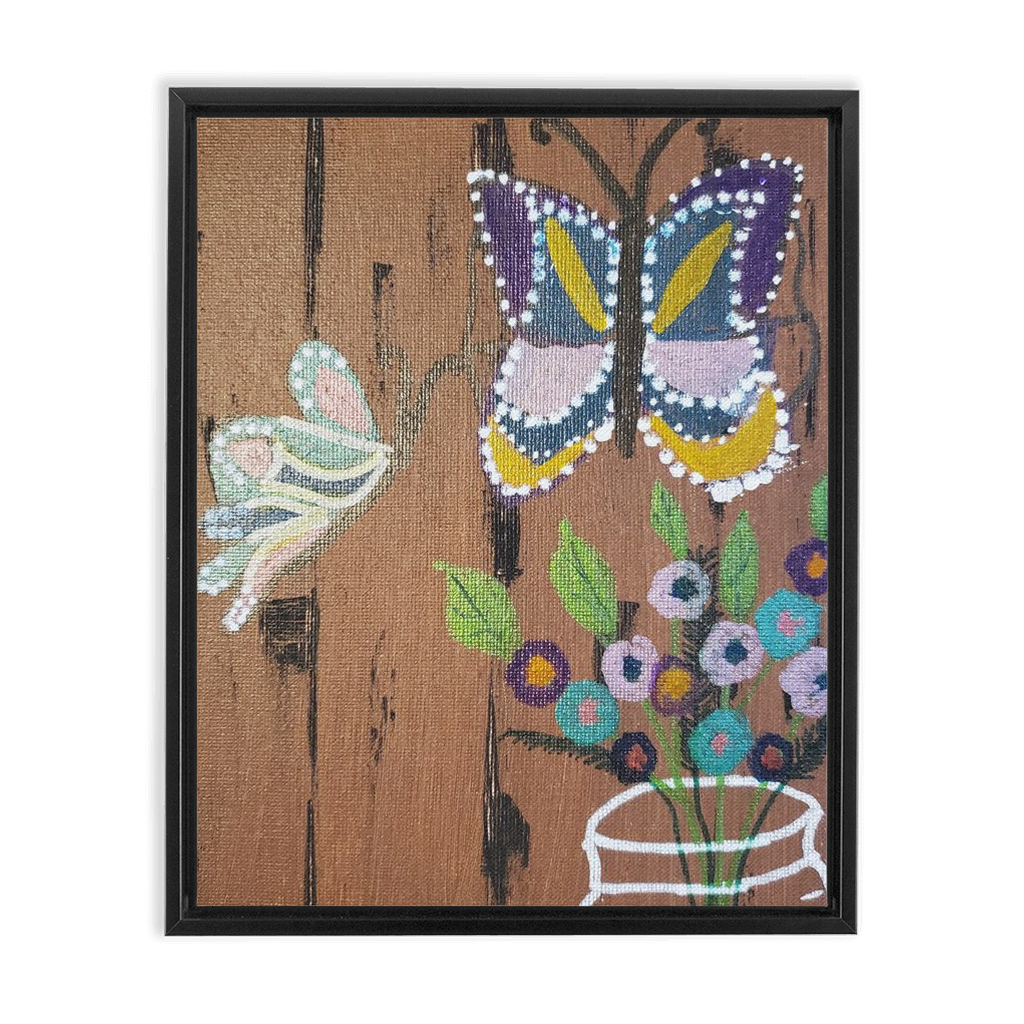 Butterflies Framed Canvas Wraps