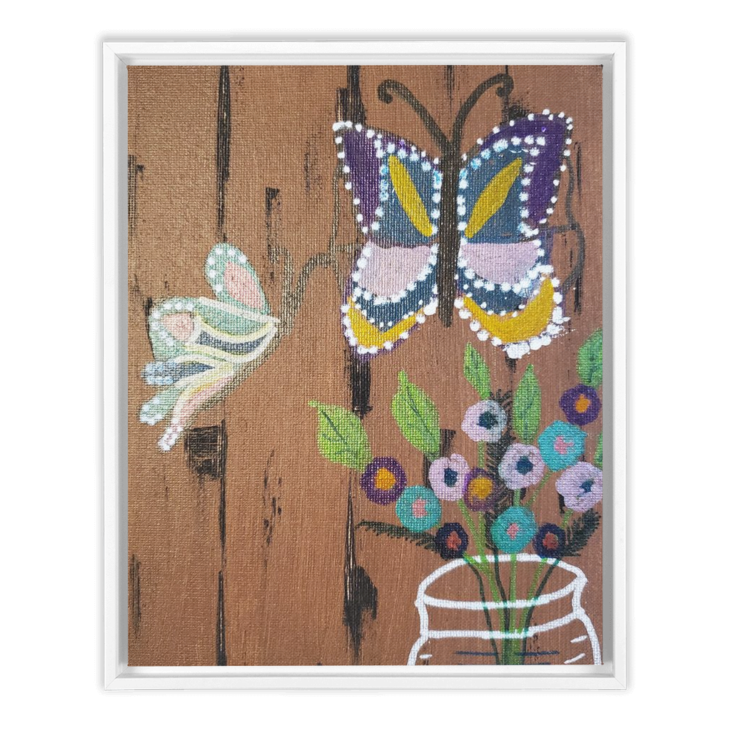 Butterflies Framed Canvas Wraps