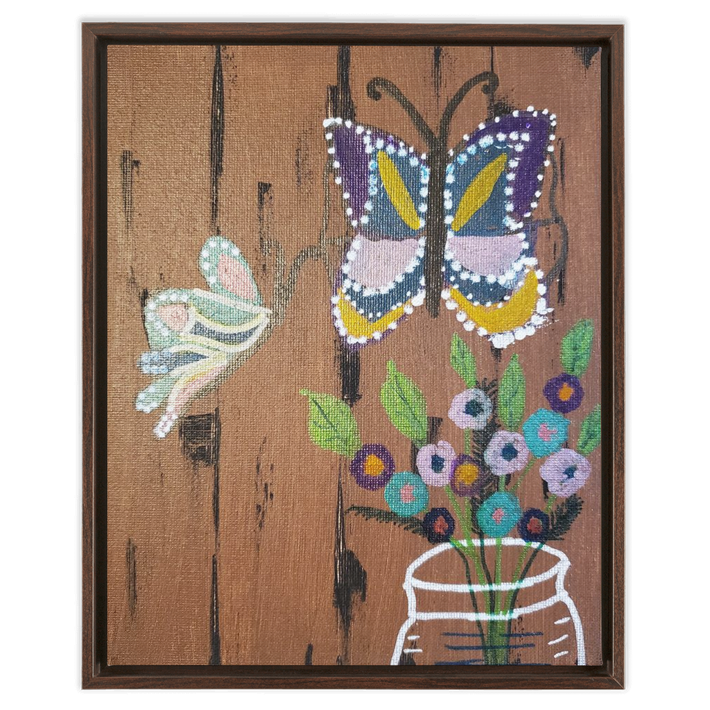 Butterflies Framed Canvas Wraps